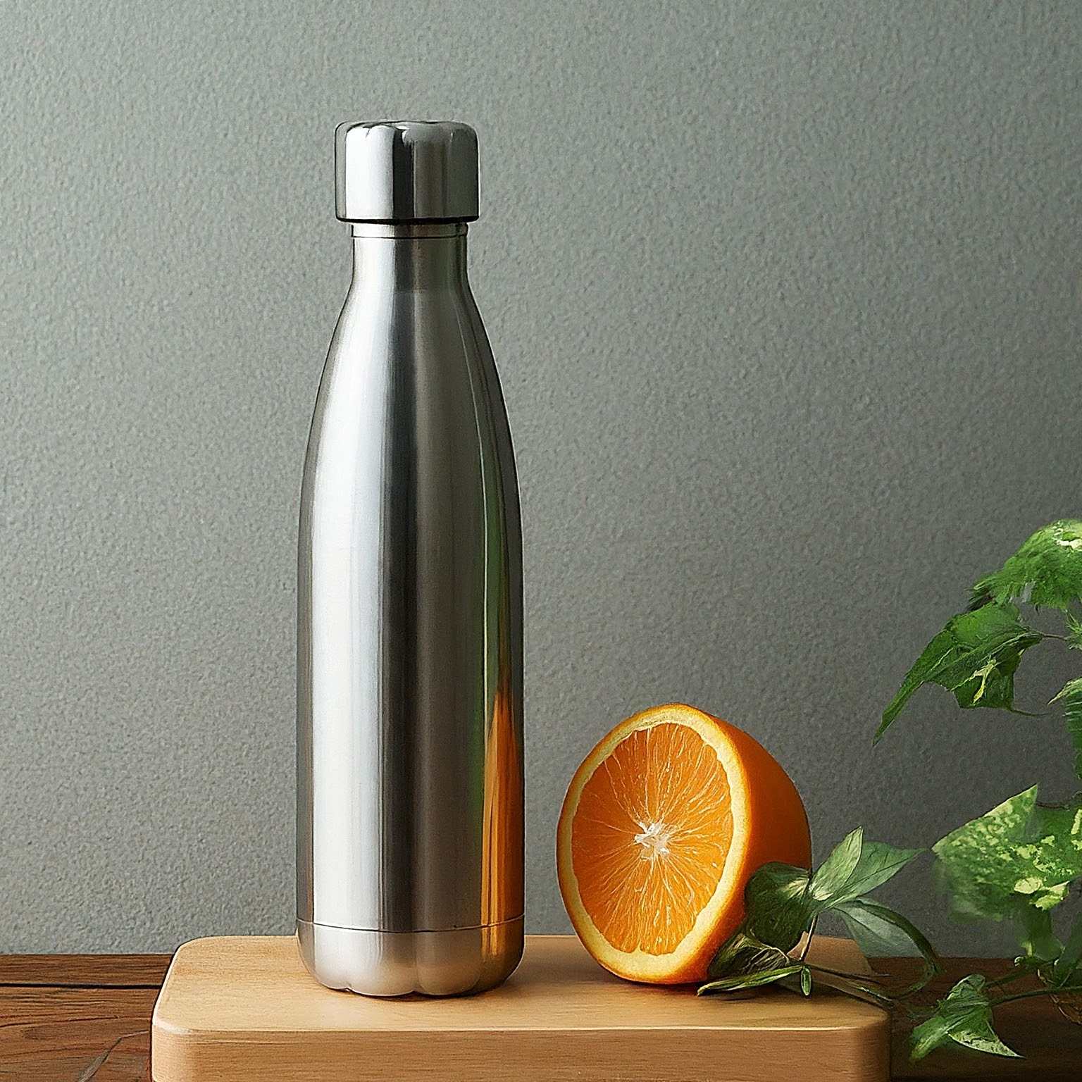 Stainless Steel Refrigerator Drinking Water Bottle 1 Litre Silver Metal ...