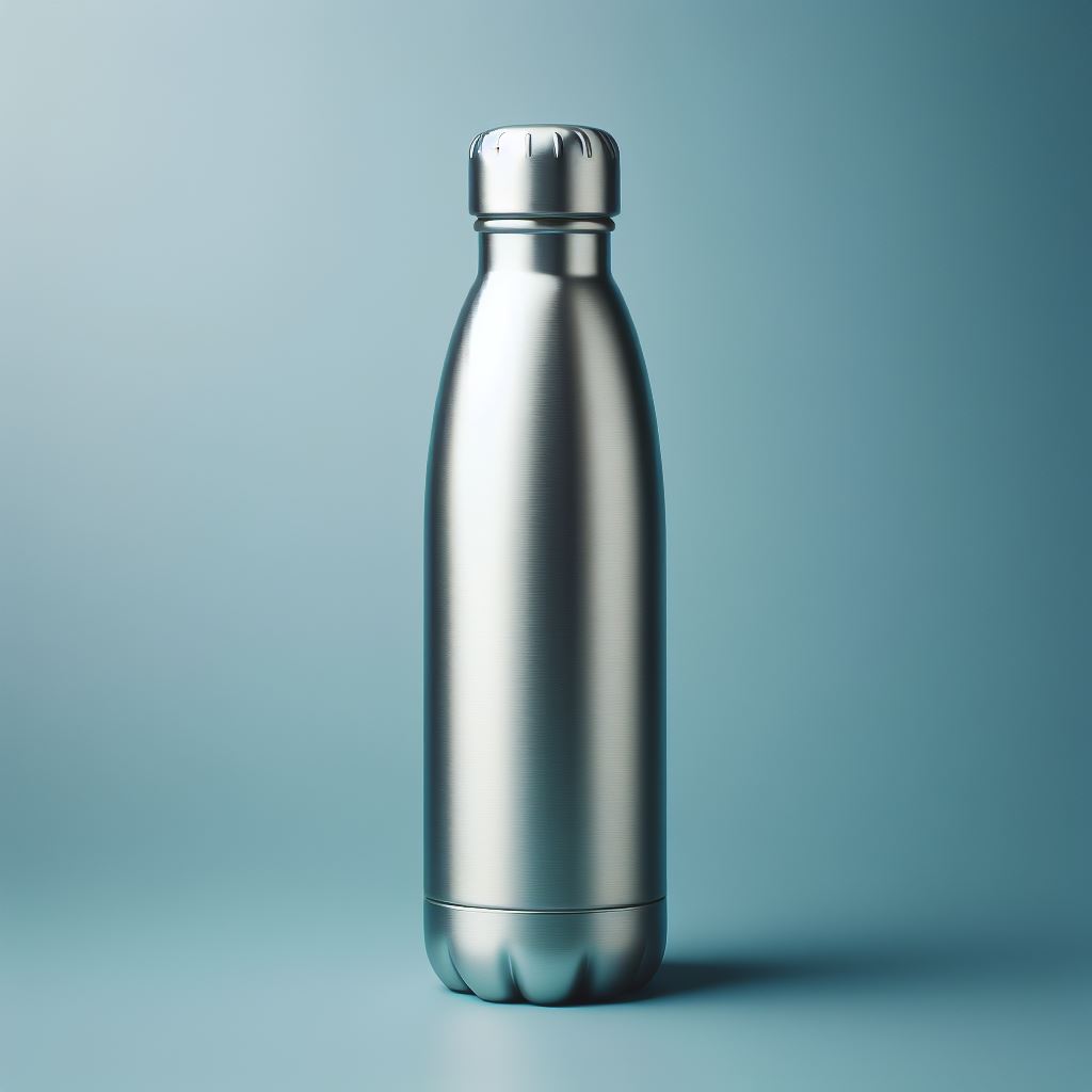 Hot & Cool Water Bottle Of  Steel Material In Silver Color
